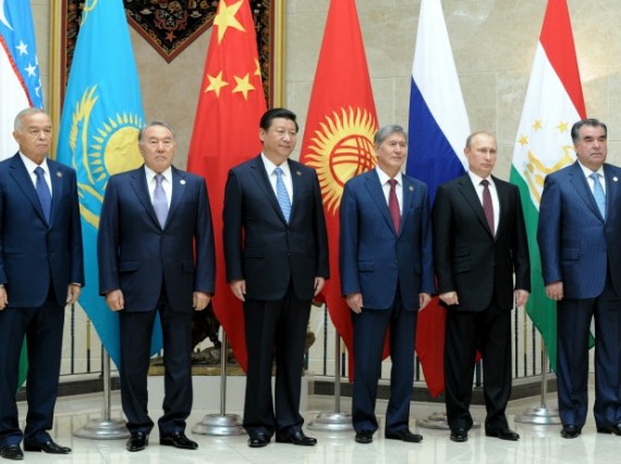 Leaders of China, Russia and the Central Asian Countries