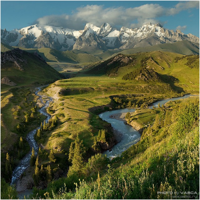 A small sample of the natural beauty available to the adventurous - Mountains of Kyrgyzstan, via Reddit
