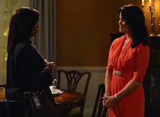 Scandal: Mellie and Olivia sometimes discuss women in Central Asia.